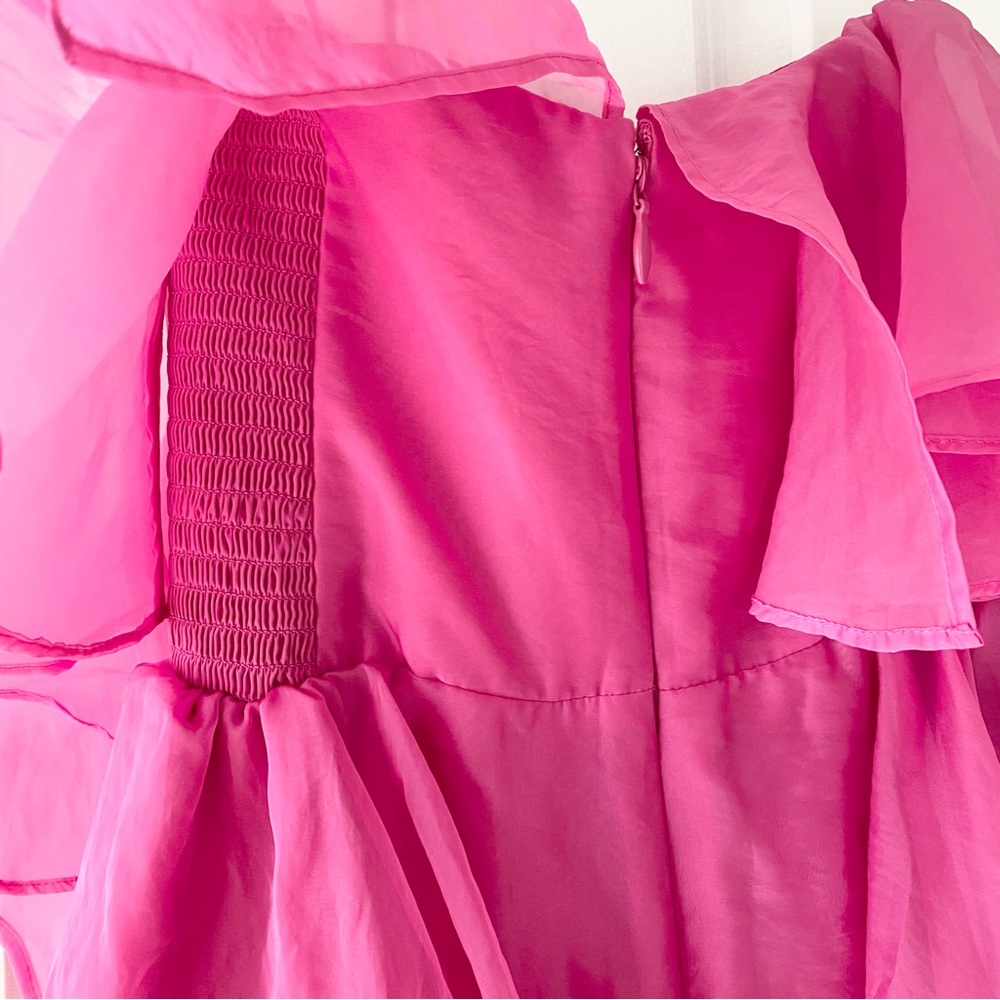 Abercrombie & Fitch Organza Ruffle Tiered Mini Dress - Picture 6 of 6